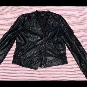 TOPSHOP Leather Biker Jacket